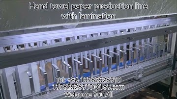 Automatic Z Fold Hand Towel Paper Making Machinery Production Line#towel machine #paper machine