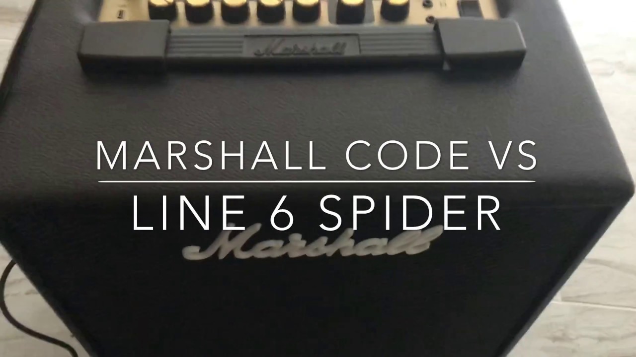 Marshall Code 25 Vs Line 6 IV Entry Level Digital Processing Amp Shootout YouTube