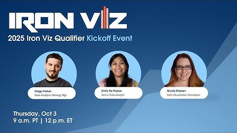 Iron Viz Qualifiers Kickoff 2025