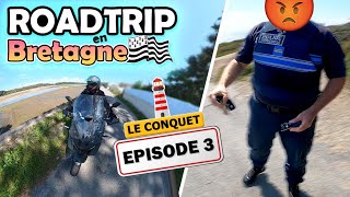 UN POLICIER ME MENACE en Bretagne ! 😱 #3 ( Road Trip de 3000km en Tracer 9 GT 🏍️ )