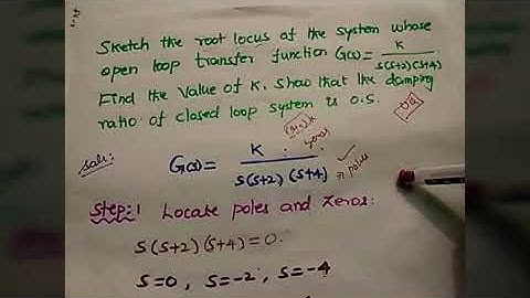 Root locus problem in Tamil | problem 2