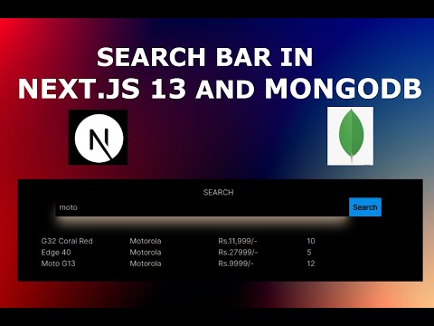 Create a Search Bar in Next.JS 13 and MongoDB