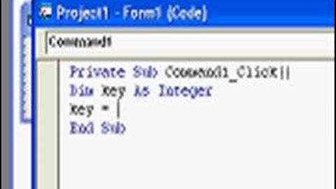 VB6 Tutorial 1 (Text Generator)