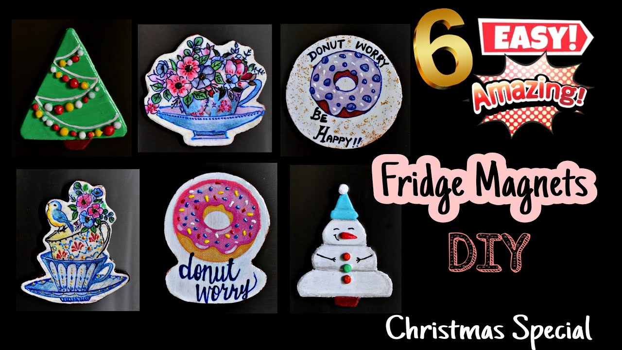 Amazing Christmas Decor Ideas | Cute Fridge Magnets #christmasdecor # ...
