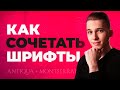 ЛУЧШИЕ Способы Сочетания Шрифтов! Как Правильно Совмещать Шрифты В Ваших Проектах???🔥