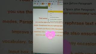 Line Spacing in Ms-word | Paragraph Spacing| #spaceexploration, ,#youtubeviralshorts 〽️