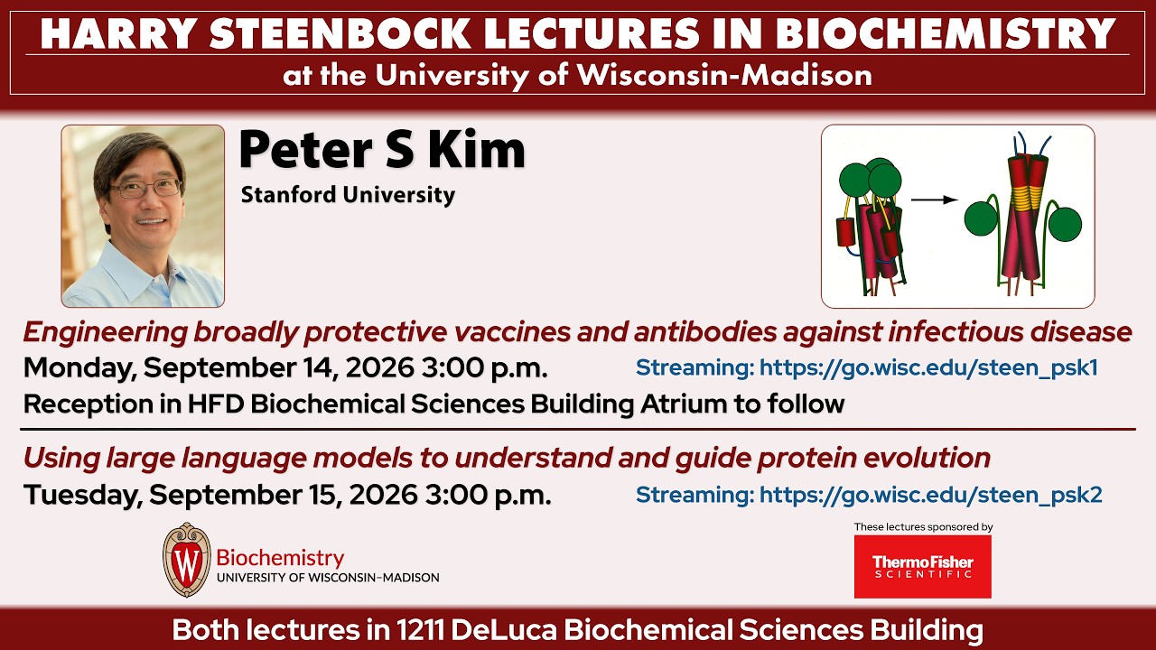 Thumbnail for Peter S Kim - Steenbock Lecture I - Fall 2026