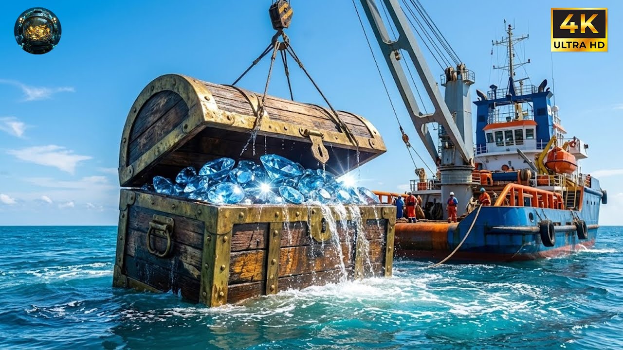 Finding and Opening a Massive Chest of Blue Diamond from the Bottom Of the Oceans