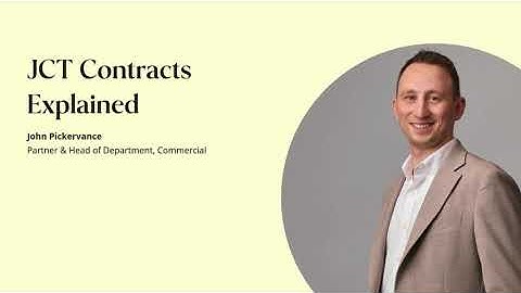 JCT Contracts Explained