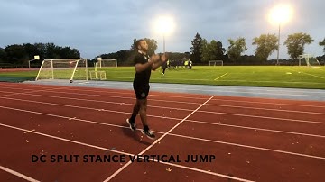 DC Split Stance Vertical Jump - Upside Strength Exercise Library