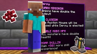 Derpy Mayor Is OP For Alchemy Leveling + Building My Nether Wart Farm Hypixel Skyblock