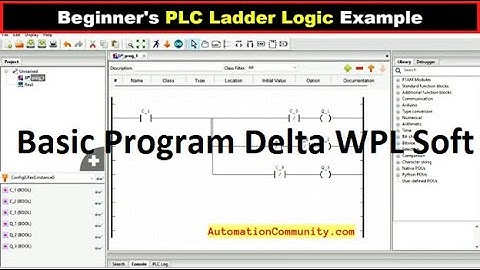 How Make 1st WPL Soft Program |  Basic Ladder Logic Pro | Delta PLC Program #plc_programming #delta