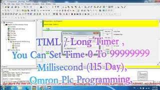 TIML / Long Timer , You Can Set Time 0 To 99999999 Millisecond (115 Day), Omron Plc Programming, screenshot 3