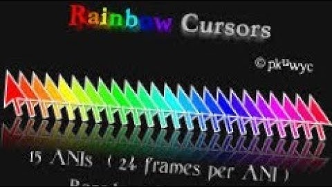 How to make a colour-changing rainbow mouse cursor in windows 10/11