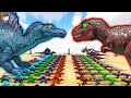 Team Spinosaurus VS Team Rex| ARK Mod Battle