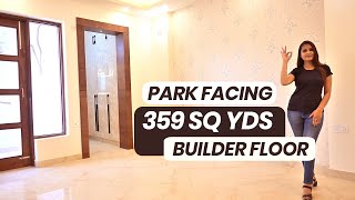 359 Sq Yards Super Luxury Park Facing Builder Floor In Faridabad Sector 89