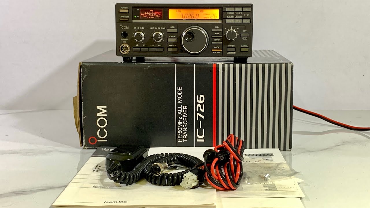 IC-726　ハム無線機　HF/50MHz 💢iCom IC-726 HF/50MHz 140/25W Complete with Box💢 - YouTube