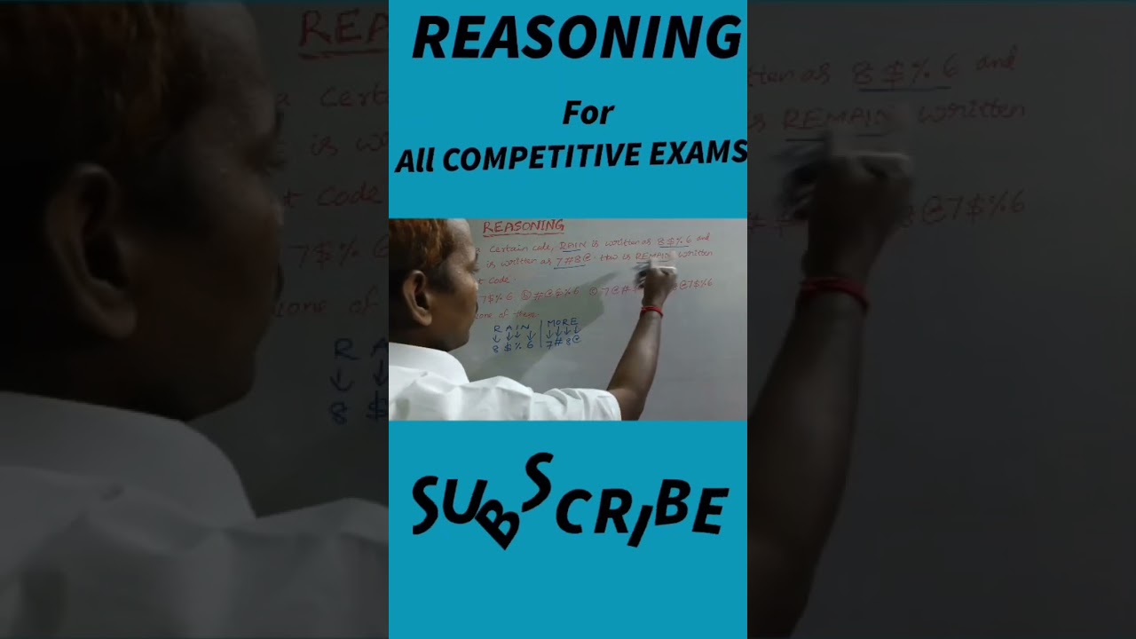 REASONING (CODING AND DECODING ) for all Competitive exams