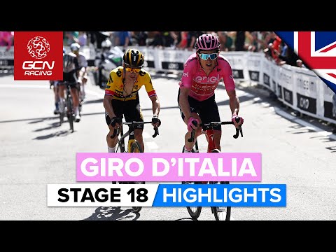 Time Gaps In The Race For Pink! | Giro D'Italia 2023 Highlights - Stage 18