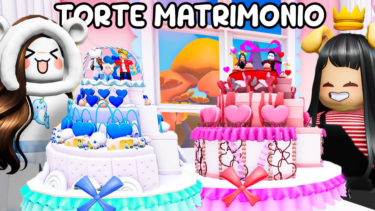 DECORIAMO LE NOSTRE TORTE DI MATRIMONIO SU ROBLOX! ROBY E JENNY