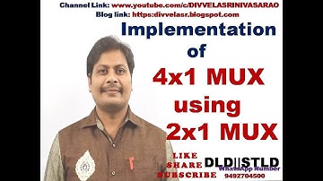 4X1 MUX using 2X1 MUX || 4*1 Multiplexer using 2*1 Multiplexer | 4x1 mux using 2x1 mux | DLD || STLD