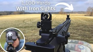 1,100 Yards with IRON SIGHTS!