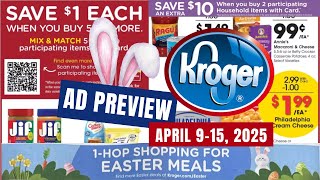 *MEGA SALE* Kroger Ad Preview Sneak Peek for 4/9-4/15 | Easter Deals, Weekly Digitals, & MORE