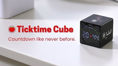 Ticktime Cube: Flip to Start Countdown & Manage Your Time
