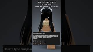 HOW TO TYPE EMOJIS ON PC/MAC ❤️✅😊✨🔥😂💀😭 #shorts #roblox #tutorial