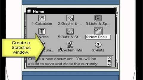 TI-Nspire Mini-Tutorial: Constructing a Scatterplot with a Statistics Window