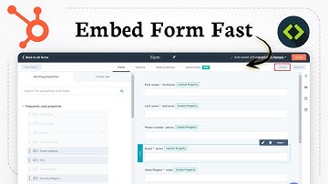 How To Embed Hubspot Form (Simple Form Embed)