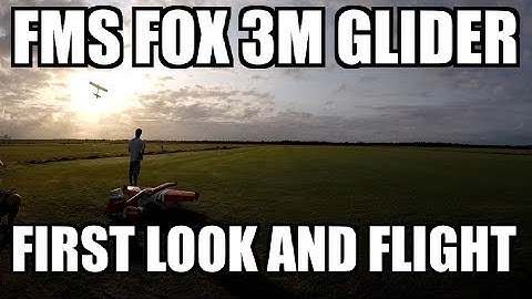 FMS FOX 3000 Glider 3Meter GLIDER 6s - PINKY FPV - SPEKTRUM IX12 - Drone Chase