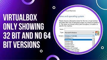Fixed: VirtualBox only showing 32 bit and no 64 bit versions