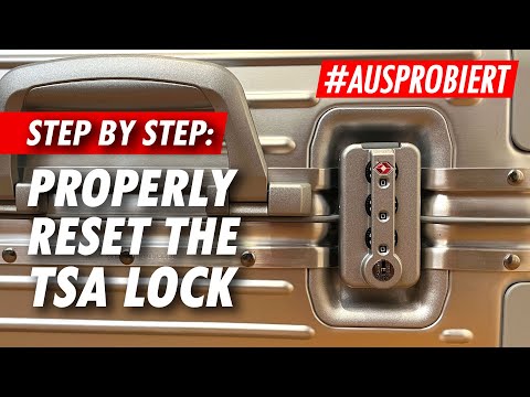 Reset RIMOWA lock ✅ How to set TSA lock on a Rimowa suitcase?