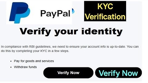 Verify your identity. You’ll need to complete your KYC to pay and get paid with paypal.