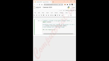 2023 Calender using Python