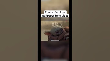Create iPad Live Wallpaper from video. #mandalorian #grogu #livewallpaper #ios17