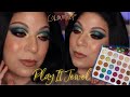 COLOURPOP PLAY IT JEWEL PALLETE & PARTY PROOF PRIMER!! | Tutorial | Swatches/Comp | Hazelbeauty89