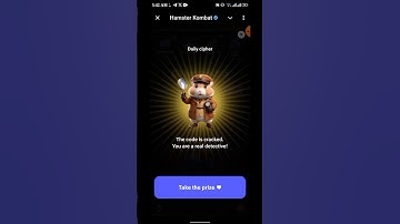 11 august Hamster Combat Daily cipher code for Today#hamsterkombat #dailycombo#cryptocurrency#daily