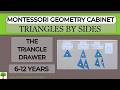 The Montessori Geometry Cabinet: The Triangle Drawer Triangles by Sides