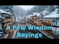 A Few Wisdom Sayings 