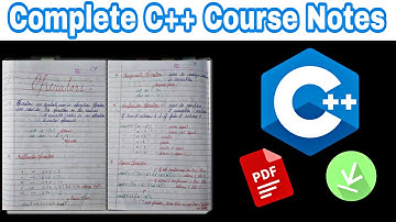 Complete C++ Language Handwritten Notes PDF | Download