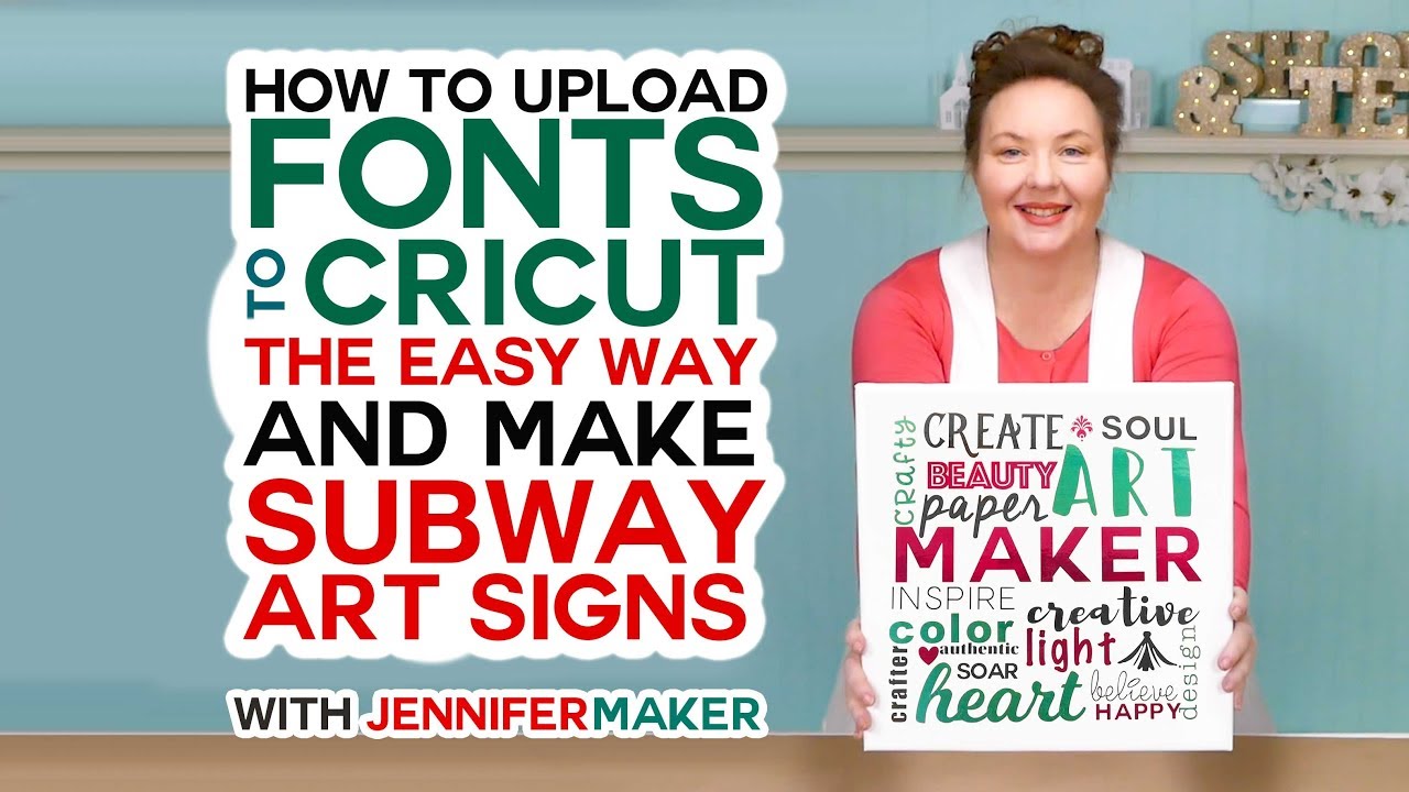 Download How To Upload Fonts To Cricut Create A Subway Art Sign Youtube Yellowimages Mockups