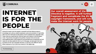 Communia Website #MadeInBondlayer