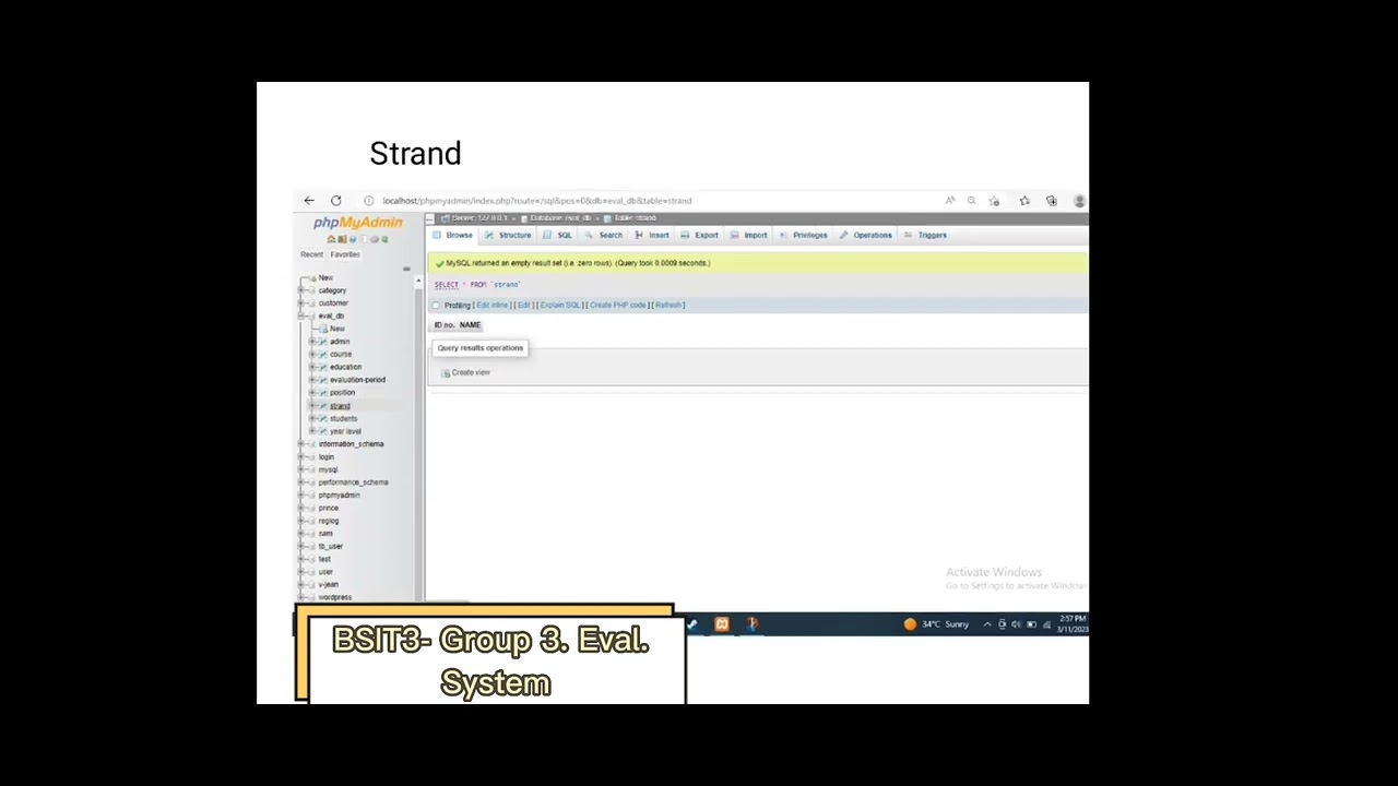 MOIST Computerized Faculty Evaluation System - Database - YouTube