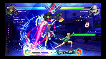 BLAZBLUE CROSS TAG BATTLE Chie IK Confirm from throw