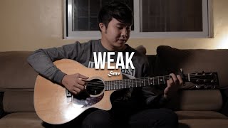 Video thumbnail of "Weak (WITH TAB) SWV | Fingerstyle Guitar Cover | Lyrics"