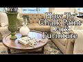 HOW TO CHALK PAINT FURNITURE I A EASY BEGINNERS GUIDE I FALL DECOR