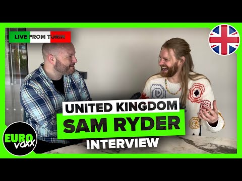 UK EUROVISION 2022: Sam Ryder - SPACE MAN (INTERVIEW after 2ND REHEARSAL) // Live from Turin