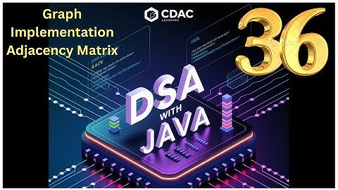 Graph Impl. in Java | Adjacency Matrix for Weighted & Non-Weighted Graphs | Day 9.5 CDAC Learning